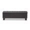 Baxton Studio Hannah Grey Upholstered Button-Tufting Storage Ottoman Bench 128-7051 - alternate 9